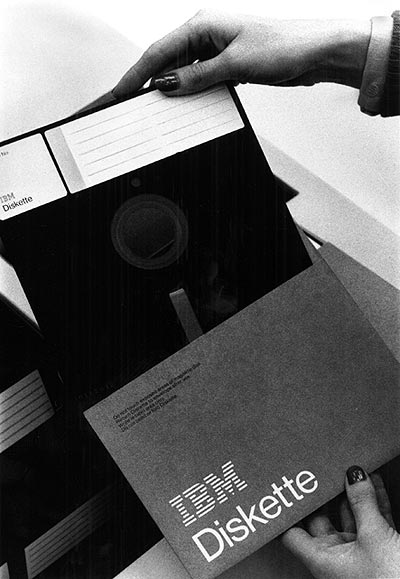 Picture of an 8-inch diskette